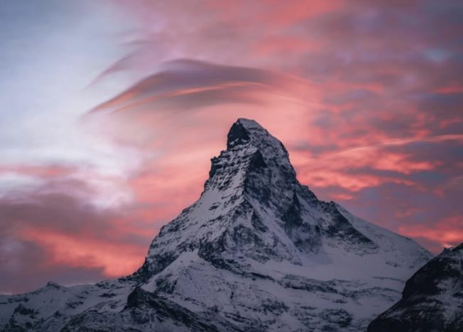Matterhorn im Abendrot